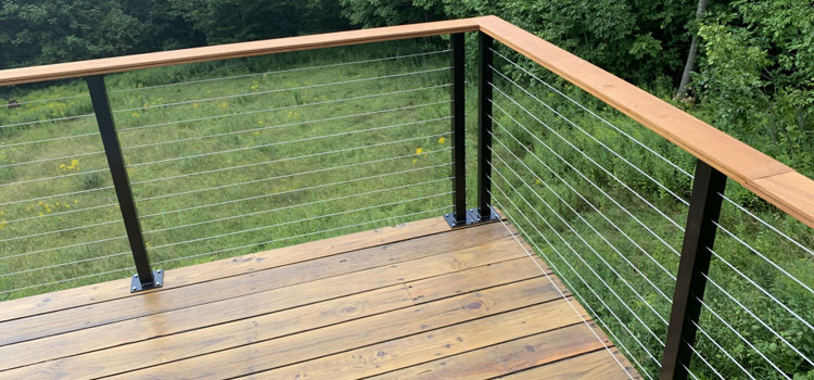 Installing Deck Cable Railing in Whittier, CA